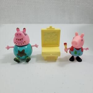 Peppa Pig Painting Together Substituted with Daddy Pig Figure 2.5"  82723-2M3